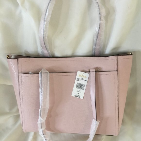 Maisie Large Pebbled Leather 3-in-1 Tote Bag in POWDER BLUSH  Michael Kors Maisie Ladies Large Leather 3-in-1 Tote Bag Crossbody Powder Blush